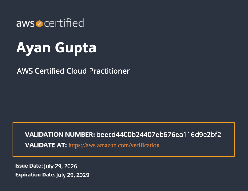 AWS Certified Cloud Practitioner
